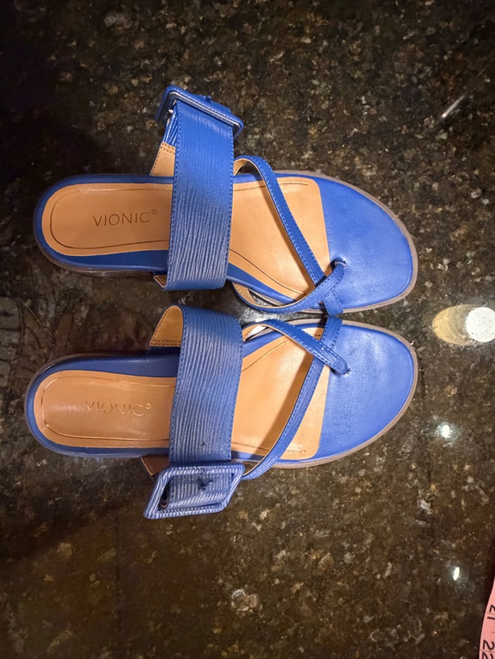 Vionic Julep Royal Blue Buckle Sandals Women’s Size 7